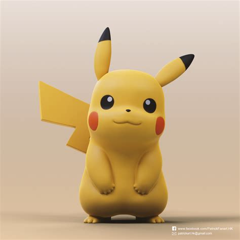 3d model pikachu|pikachu 3d printer download.